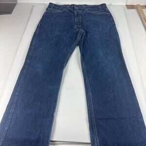 VTG Levi's Jeans Mens 37x32* 517 Boot Cut Dark Blue Faded Cotton Denim Tag 38x32